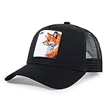 Trucker Hat Men Animal Snapback Hats Adjustable Embroidered Baseball Cap Mesh Breathable Square Patch Women Caps