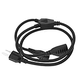 Cablelera Power Cord Extension & Splitter, NEMA 5-15P to NEMA 5-15R x 2, 16 AWG, 13A, 125V (ZADA33PQ-36)