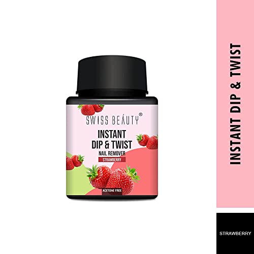 Swiss Beauty Instant Dip & Twist Nail Remover, Strawberry Fresh, 80 Ml - Image 2