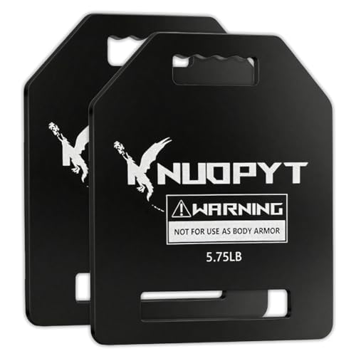 Weighted Vest Plates 2PCS,5.75LB Tactical Weights Plates for Training Equipment for Hiking,Push Ups,Pull up Exercises and Running(Black)
