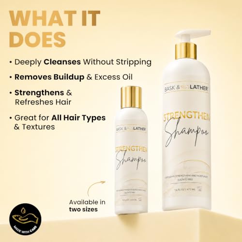 Image of BASK & LATHER Strengthen Regrowing Hair (8 Fl Oz)