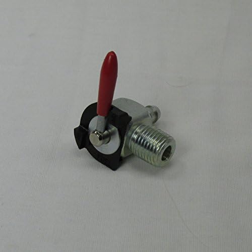 90 Degree 1/4" NPT Motorcycle Moto Petcock Elbow Fuel Shut Off Ball Valve - For Use with 1/4" ID Fuel Hose - Harley Chopper Bobber Cafe Racer Honda Suzuki Yamaha Kawasaki Triumph