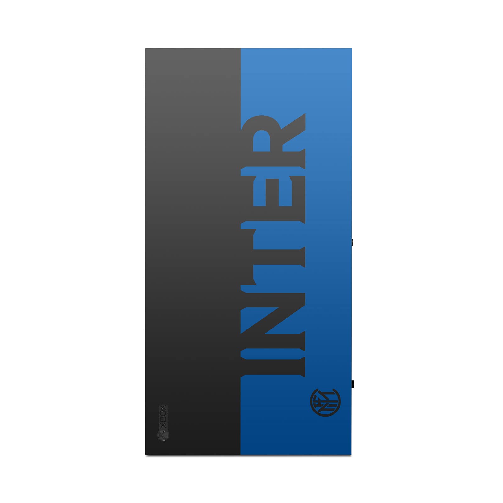 Head Case Designs Licenza Ufficiale Inter Milan Blu E Nero Logo Pieno Vinile Sticker Gaming Pelle Adesivo Compatibile con Xbox Series X Console And Controller Bundle