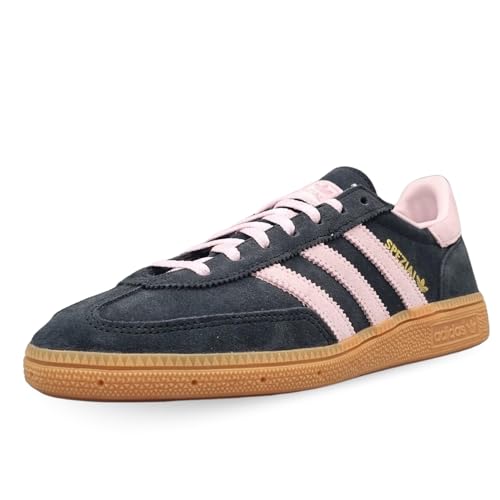 Adidas Handball Spezial WMNS Shoes, Core Black/Clear Pink/Gum, Size 10