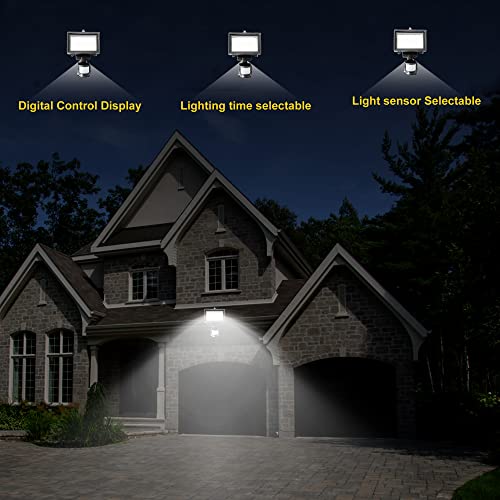 SUNLONG Solar Motion Sensor Light Outdoor Solar Wall Light Waterproof Solar Security Light PIR Sensor Solar Lights for Front Door Patio Deck Pathway (Natural White) - Thumbnail 2