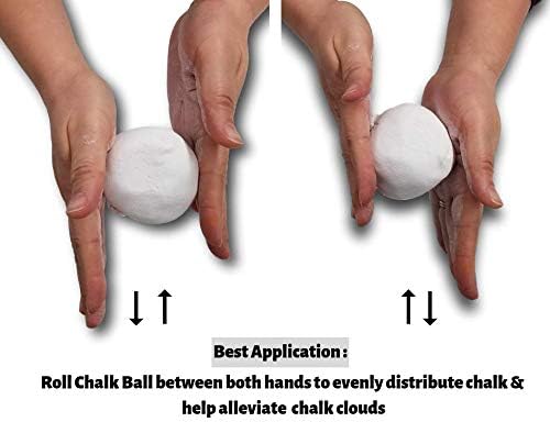 Miniatura 3 de Paquete de (3) bolas de tiza de 2 onzas para gimnasia, escalada en roca, bouldering, levantamiento de pesas, crossfit, levantamiento de potencia,