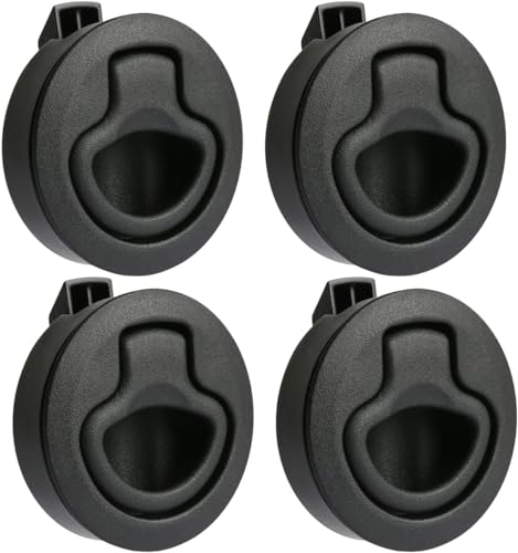 Etomvoop 4 Stück Push Lock Schloss Wohnmobil, Klappenschloss Möbelschloss, Einlassgriffschloss, bündige Luke, Schließfach, Schrank, Zuglift, Lukenriegelschloss für Wohnmobil, Wohnwagen, Marine, Boot