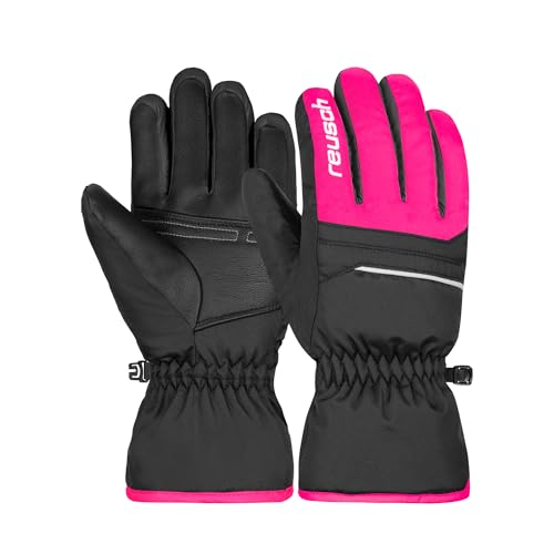 Reusch Alan Junior warme, Winddichte und atmungsaktive Skihandschuhe Winterhandschuhe Kinder Kids Jugendliche Mädchen und Jungen mit elastischem Bündchen
