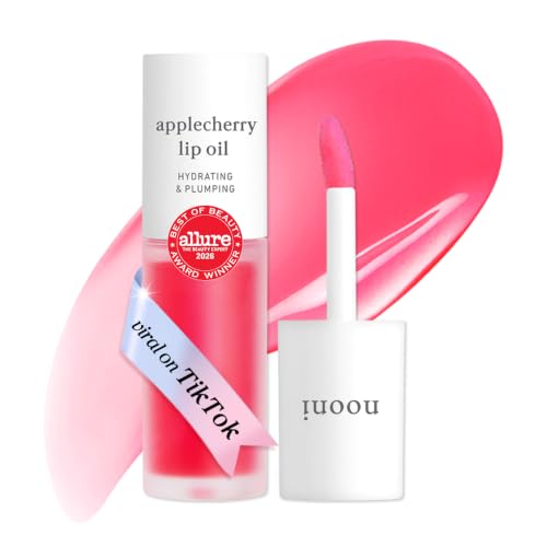 NOONI Korean Lip Oil - Applecherry - pH Color-Changing Plumping Lip Gloss