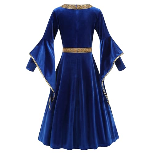 Disfraz medieval renacentista para niñas vestido de princesa victoriana miniatura 2