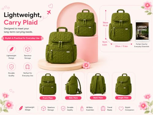 Image of Baby Diaper Bag | Diaper Bag for Mothers For Travel | Baby Bags For Mothers Carry | Baby Diaper Bag For Mother For Travelling |Quilted Lugguage Nappy Handbags