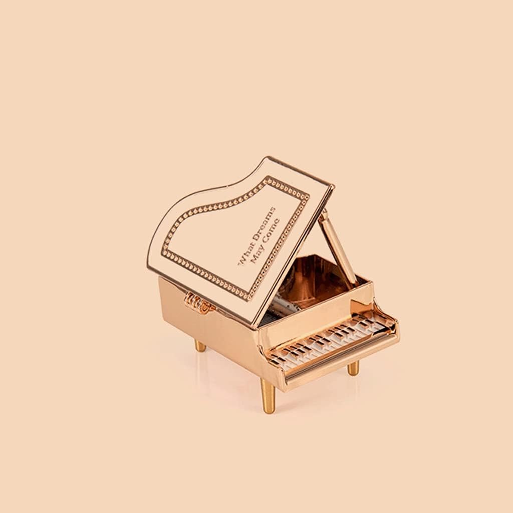 Music box Classic Design: The Piano Cover Can Be Opened Freely. Use The SimpleSt Black and White Keys to Strike The Most Complicated Variations CreatiVity: Dedicated to you, A Golden Piano Song to Rem