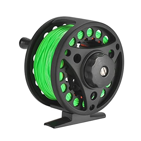 ZOUBAA Carrete de Pesca 2 1BB, Carrete de Pesca con Mosca de cenador Grande, Carrete de Pesca con Mosca de aleación de Aluminio mecanizado CNC Ligero con línea