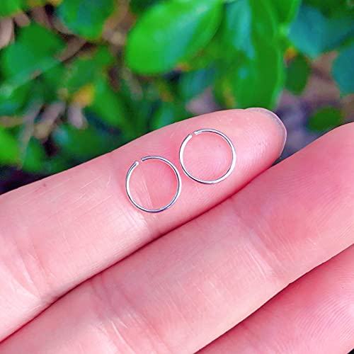 6Mm Cartilage Small Sterling Silver Hoop Earrings For Women #TOP2