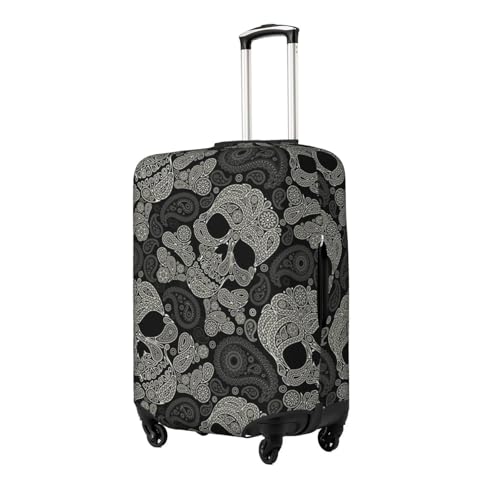 Skull Print Luggage Suitcase Covers Elastic Washable Luggage Protector Luggage Covers For Suitcase2