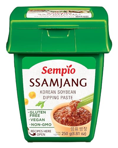 Sempio Ssamjang (250g) - Pasta de Soja Coreana Rica en Umami para Sumergir. Salsa para Vegetales, Barbacoa Coreana y Más. Vegana, No Transgénica