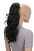 PRTTYSHOP Hair Piece Pony Tail Extension Draw String Voluminous Curly Heat-Resisting 22" off black # 3 PH19