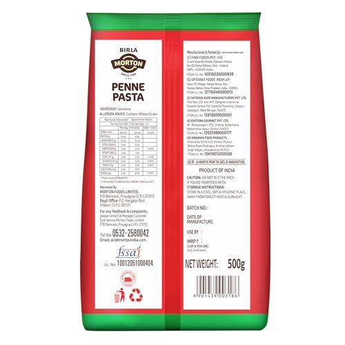 Image of Morton By Birla Penne Pasta 500 Gm