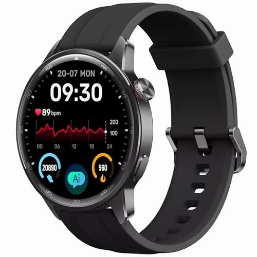 realme Watch S2 Smartwatch con Pantalla AMOLED de 1.43', Resistencia al Polvo y al Agua IP68, esferas Personalizables, Motor Super AI, batería de 20 días, Negro