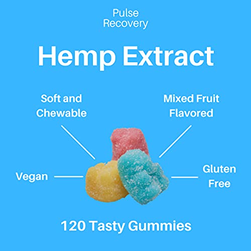 Hemp Gummies (2-Pack - 120 Count) Premium Hemp Extract Gummies - 25,000mg per Bottle - 100% Natural - Made in USA - Image 3