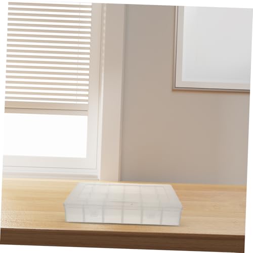 Boîte de rangement pour petits objets x2 NUOBESTY transparente à compartiments - 6
