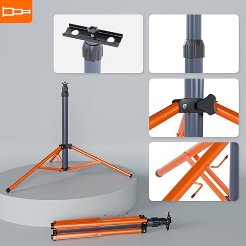 Bild 4 - SmartLED Baustrahler Arbeitsstrahler mit Stativ 2x50W, LED Strahler 2x5500 Lumen, 1,60 m Einstellbar Teleskopisch, 360° Grad Drehung, 180 cm Kabel, IP65, kompakt und leicht (2x 50W 11000lm)