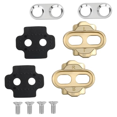 KOMBIUDA Cycling Pedal Cleat Aluminum Alloy Bike Pedal Replacement Foot Rest Cleat Easy to Install/Dismount Cycling Accessories for/Road