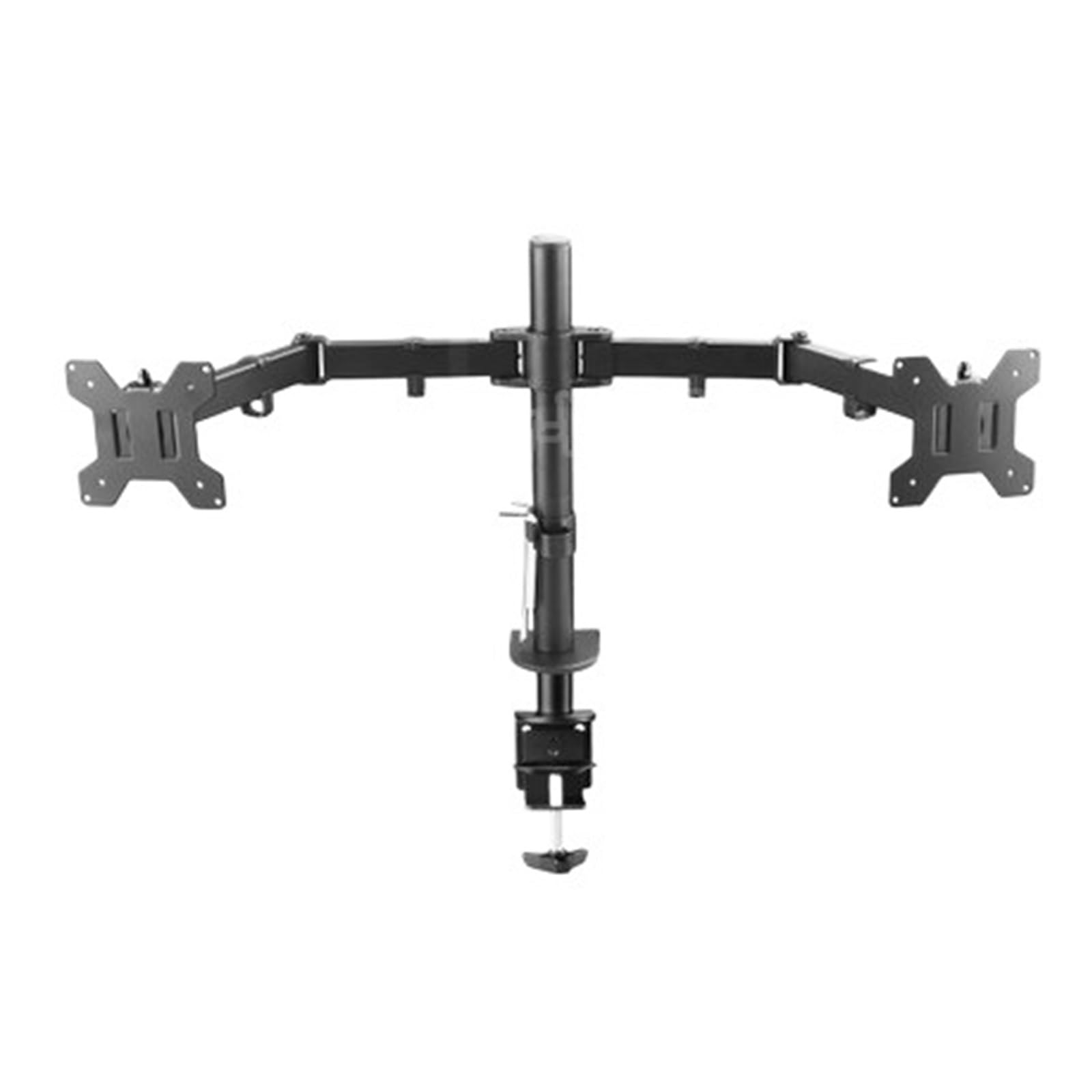 Supporto for doppio monitor MS02 con morsetto da scrivania, movimento completo a 360 gradi, da 10" a 27"