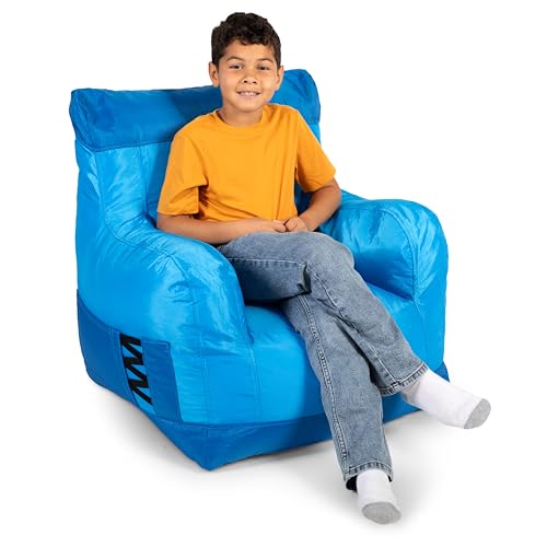 Big Joe Dorm Bean Bag Chair with Drink Holder and Pocket,...