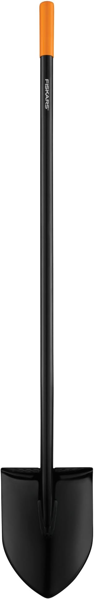 Garden Shovel for Digging, Heavy Duty Steel Gardening Tool with Straight Handle