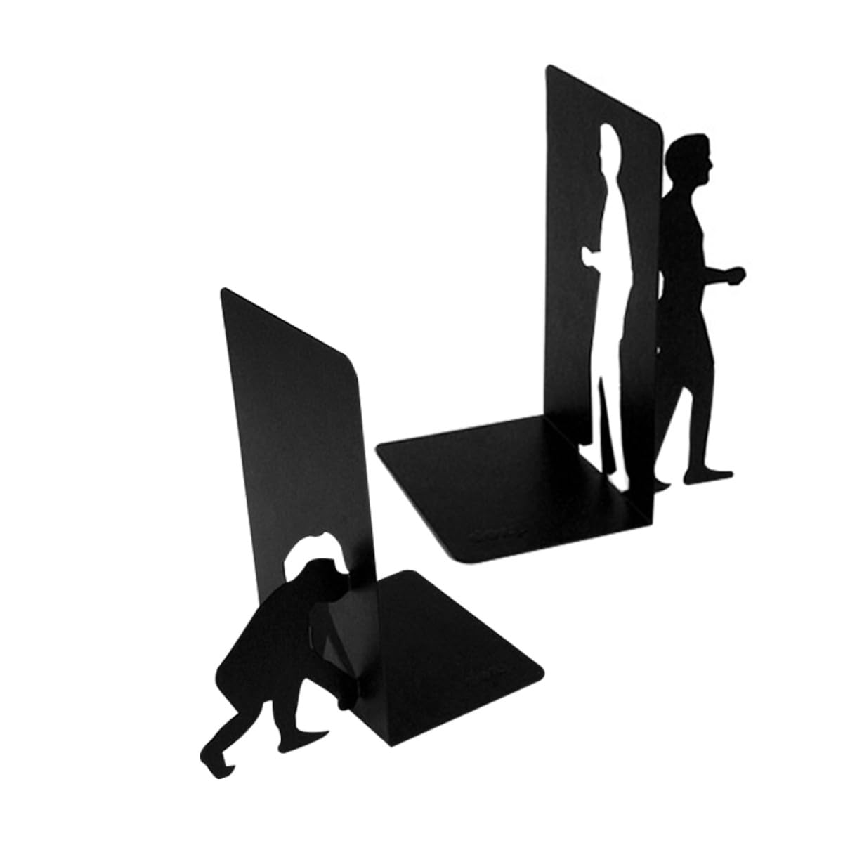 Metall Buchstütze Schwarz Einfache Buchstütze aus Eisen für Wohnzimmer und Arbeitszimmer zur Bücheraufbewahrung und Organisation