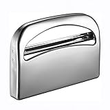 Toilet Seat Cover Dispenser Wall Mount Commercial, Half Fold Toilet Seat Cover Dispenser, 304 Stainless Steel, 16-Inch