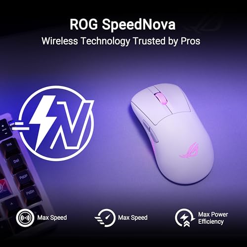ASUS ROG Keris II Origin Wireless Gaming Mouse – Right-Handed Ergonomic, 65g, Tri-Mode Connectivity, 42K DPI, up to 127Hr Battery, Web-Based Configuration, PC/Mac Support - image 9