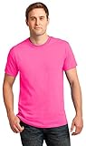 Gildan Mens Ultra Cotton 100% Cotton T-Shirt, 3XL, Safety Pink