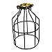YI LIGHTING - 1-Piece Industrial Vintage Style Metal Lamp Guard Cage for Pendant String Lights and Vintage Lamp Holders Black (1)