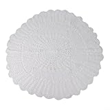 Design vintage : cette nappe présente un design vintage et romantique avec des fleurs au crochet manuel, ajoutant une touche d'élégance à votre table.