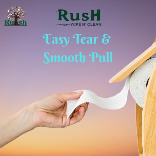 Image of Rush Premium Toilet Tissue Roll Paper (6 Pcs, 200 Pulls)