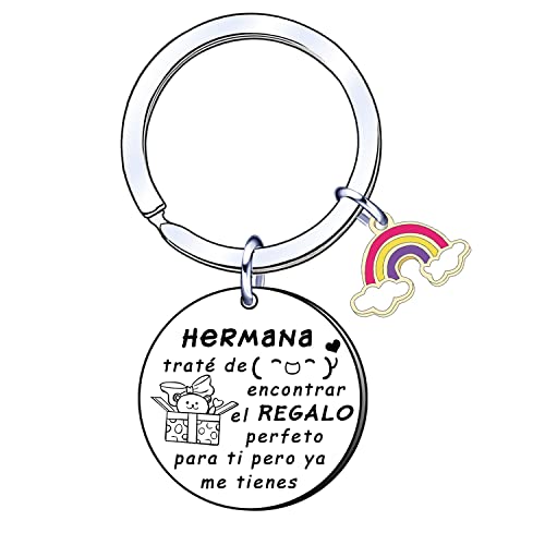 AIMINI Regalo Hermana Llavero Hermana Regalo Cumpleaños Hermana Regalo Graduación Hermana Regalo Adultos Hermana Regalo Aniversario Hermana Regalo Navidad Hermana