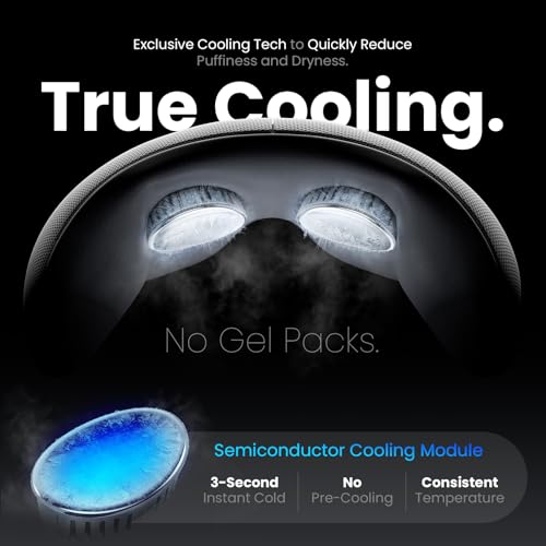Image of BOB AND BRAD EYEFLOW Eye Massager with Heat & Cooling,FSA Eligible & HSA - Semiconductor Cold Compress Eye Mask for Migraines & Dry Eyes, Heated Temple Massager, Fathers Day Dad Gifts for Men