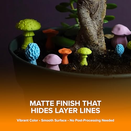 Image of Polymaker Panchroma Matte PLA Filament, Matte Sakura Pink 1.75mm 1kg 3D Printing Filament, Formerly Polyterra Matte 3D Printer PLA Filament, Fit Most FDM 3D Printers, 1kg Spool (2.2lbs)