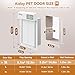 Automatische Hundetür für Wand – Mittlere elektronische Smart Pet Tür mit LCD-Display, 3 Klappensystem & Timer/Manuelle Modi, Anti-Pinch, Heavy Duty für mittelgroße Hunde bis zu 18 kg (M)
