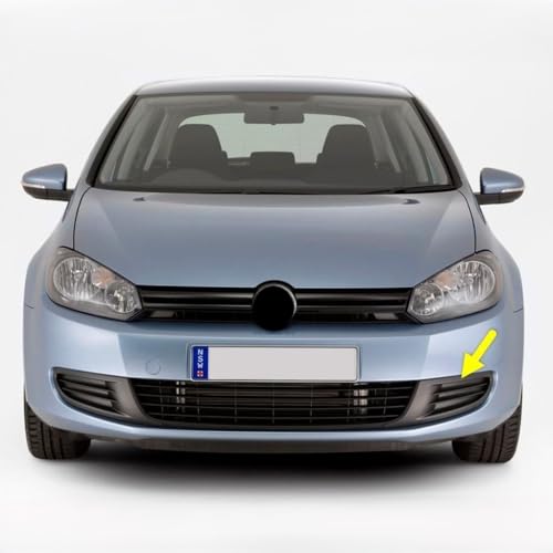 Ön Tampon Sol Sis Farı Izgarası Sissiz 5K0853665A VW Golf 6 ile Uyumlu 2009-2012