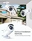 ZOSI 4 Stück 2MP 1080P Outdoor Video Überwachungskamera Set mit Netzteil und Videokabel, 1080P TVI HD BNC Ausgang, Für Ihnen und Außen, Zusatz Kamera für CCTV DVR System