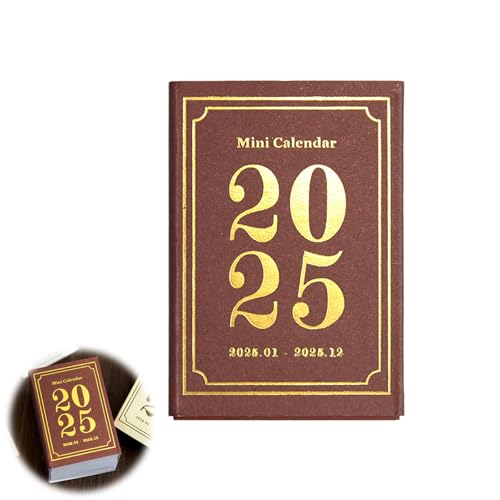 Amazon | PAVIKE 2025 ミニカレンダー 卓上カレンダー ミニ 手引き