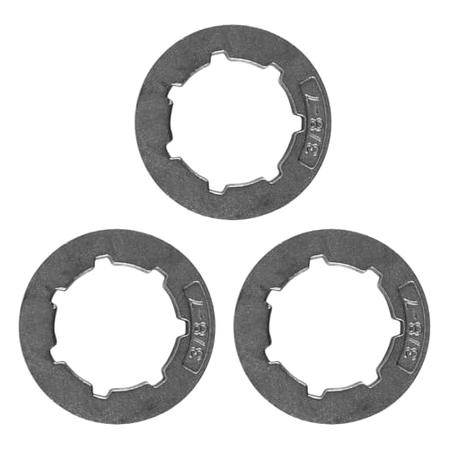Gorise 3Pcs 3/8in 7T Chainsaw Sprocket Drive Rim Chain Wheel Replacement Parts Compatible with 362 365 371 372 68210 MS361 MS362 MS440 MS660 Sprocket Rim