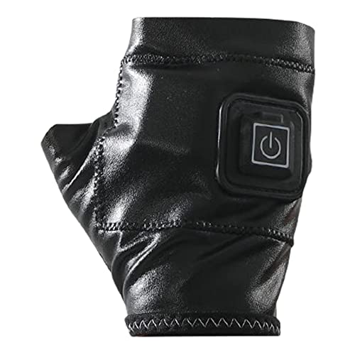 NC Luvas Aquecidas de Inverno Aquecedor Eletrotérmico de Mão Sem Dedos Preto USB Luvas Térmicas Aque