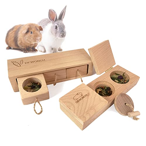 Dewonch Small Animals Hide Treats Foraging Puzzle Toys