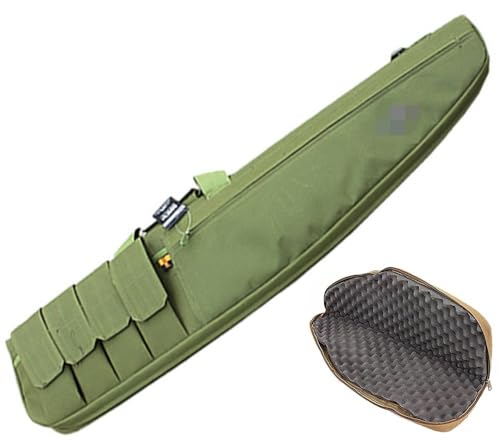 WSFZEG Étui à Fusil à Air Tactique, Sac à Fusil pour Chasse Protection Airsoft Housse De Transport Contre La Carabine Arme Longue avec Bandoulières Fermeture Éclaire Verrouillable