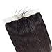 13X4 Ear to Ear Lace Frontal Closure Free Part Pre-Plucked Brazilian Straight Remy Human Hair Lace Closure with Baby Hair (8 inch)