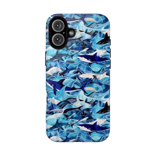 Coque vagues océan bleu iPhone 16 Plus pour vos sorties estivales